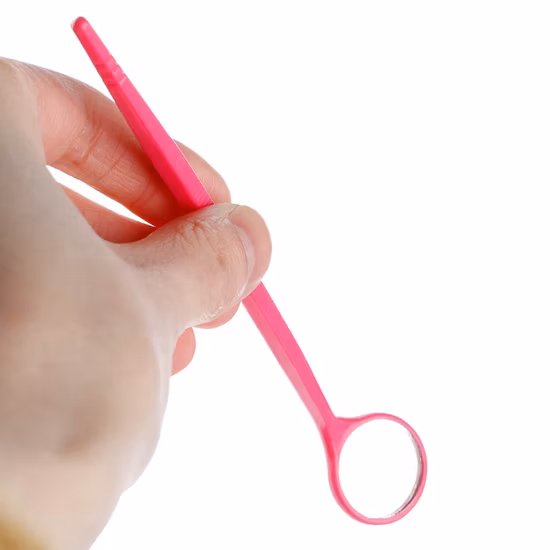 Dental Zahnreinigung Mundpflege Kunststoffspiegel Zahnarzt verwenden Werkzeuge